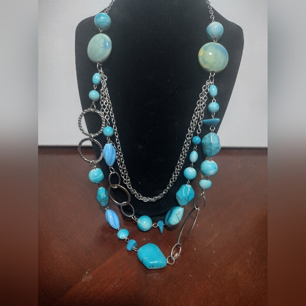 Blue necklace